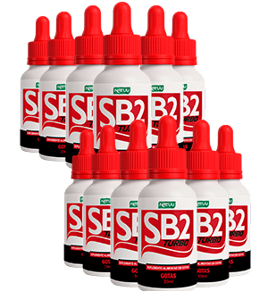 Kit 12 frascos SB2 Turbo Gotas