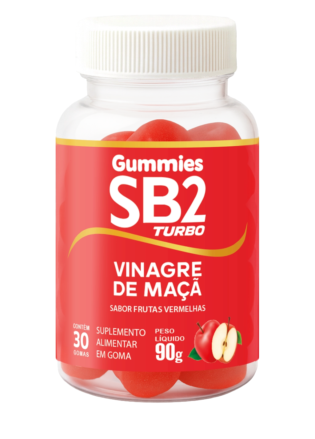 SB2 Turbo Gummies — pote de gomas